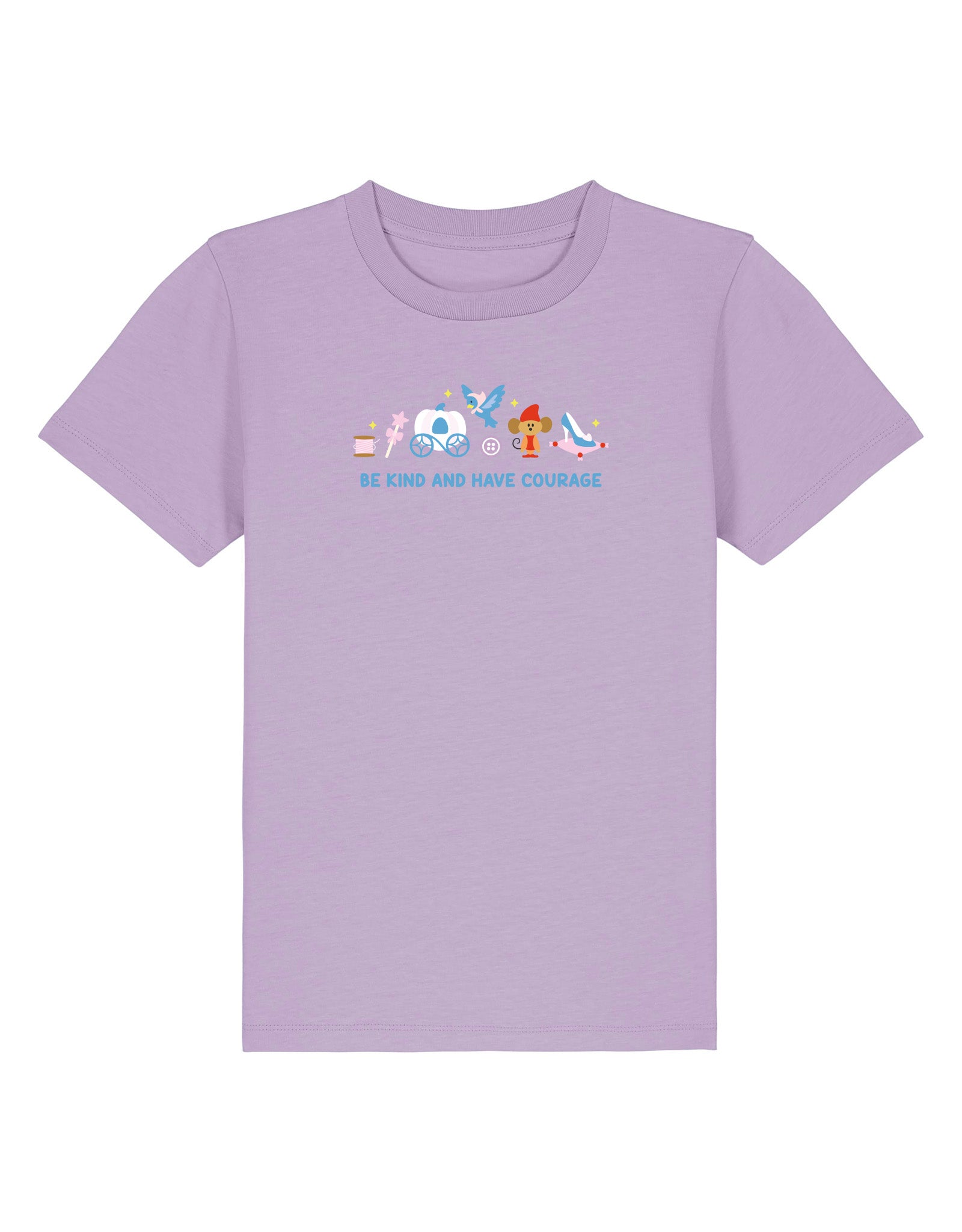 Cinderella Embroidered Organic Cotton Childrens T-Shirt
