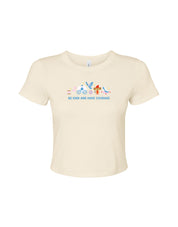 Cinderella Embroidered Micro Rib Baby Tee