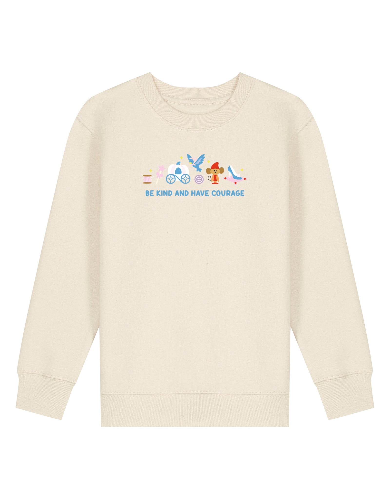 Cinderella Embroidered Organic Cotton Childrens Sweatshirt