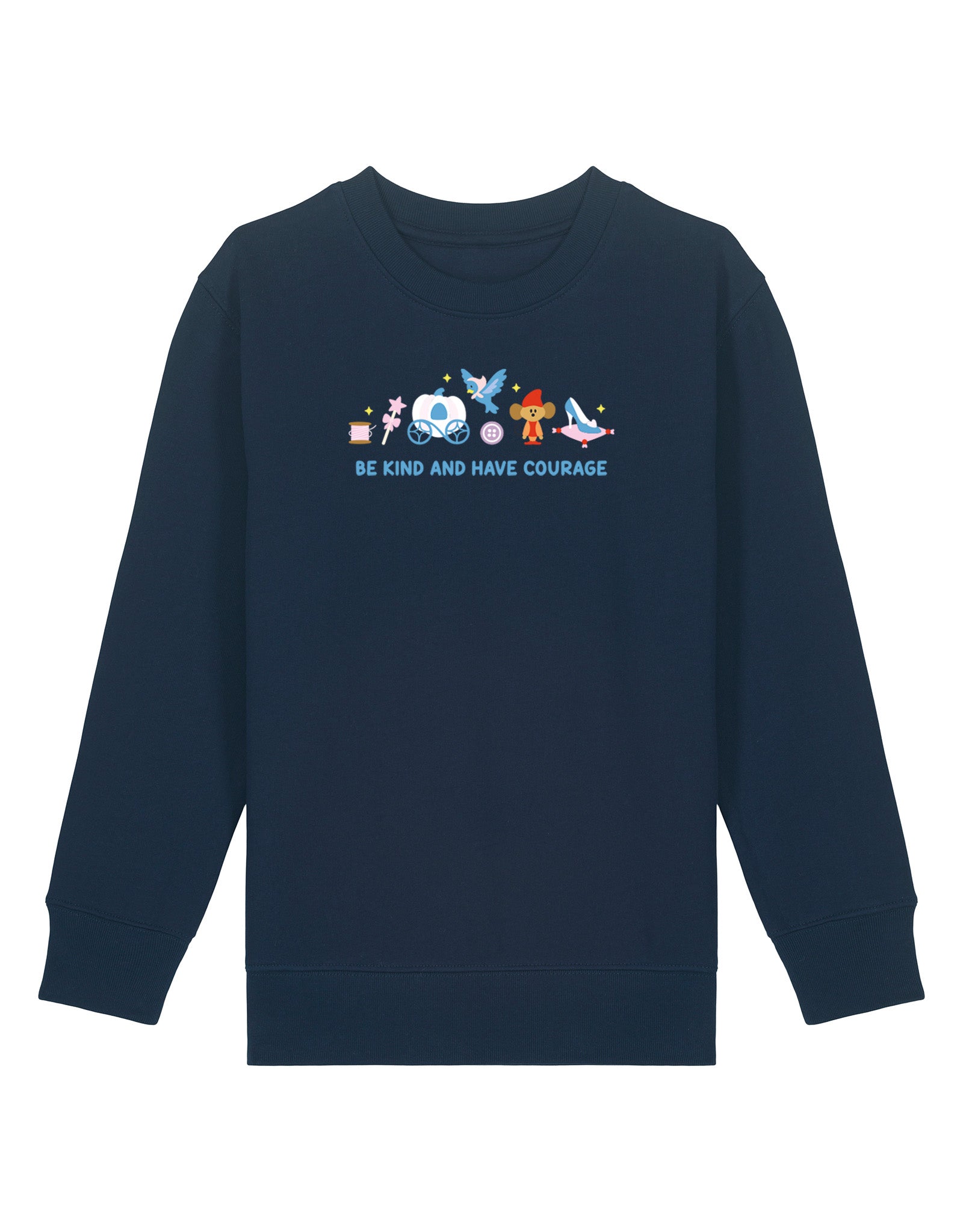 Cinderella Embroidered Organic Cotton Childrens Sweatshirt