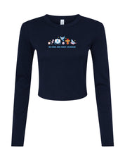 Cinderella Embroidered Micro Rib Long Sleeved Tee