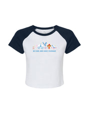 Cinderella Embroidered Micro Rib Raglan Baby Tee