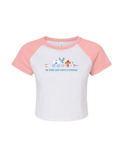 Cinderella Embroidered Micro Rib Raglan Baby Tee