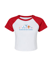 Cinderella Embroidered Micro Rib Raglan Baby Tee