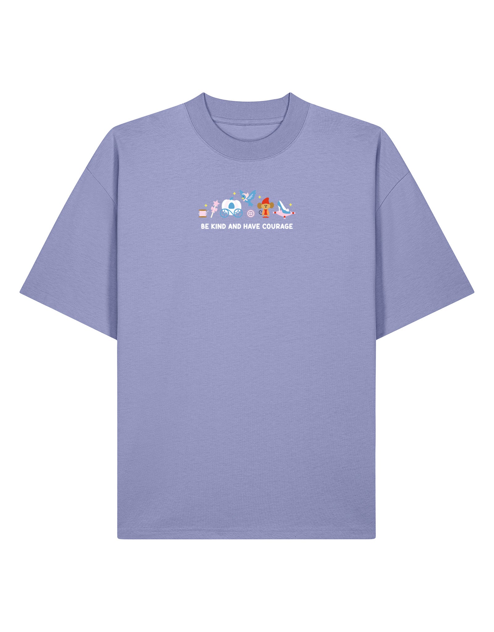 Cinderella Embroidered Oversized Organic Cotton Tee