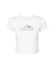 Cinderella Embroidered Micro Rib Baby Tee