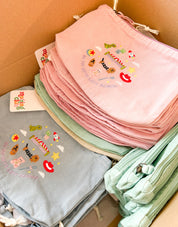 No Toys Left Behind Embroidered Accessory Bag