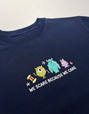 Monsters Inspired Embroidered Boxy Organic Cotton Tee