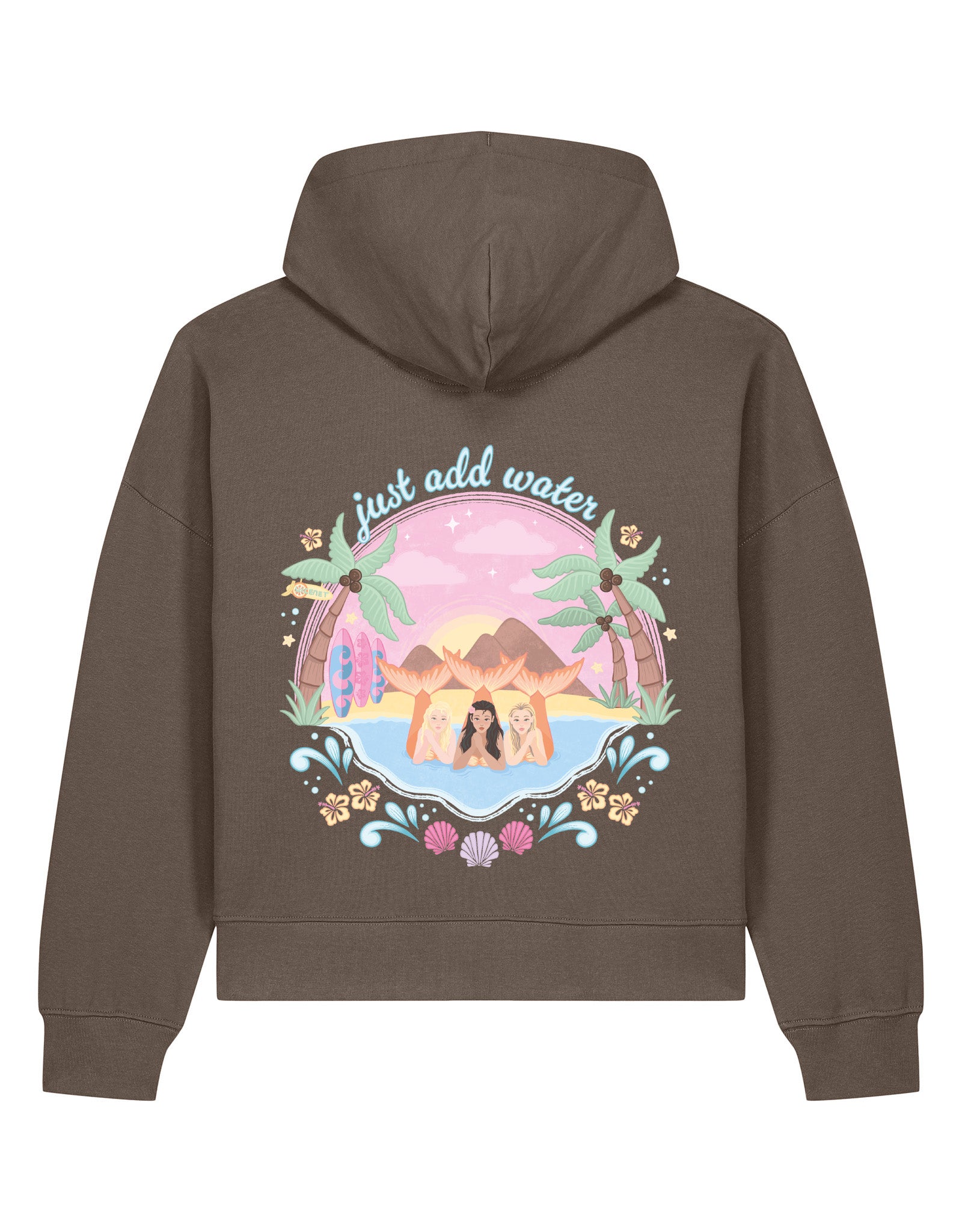 Just Add Water Boxy Organic Cotton Hoodie