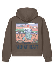 Wild At Heart Printed Boxy Organic Cotton Hoodie