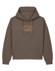 Pumpkins Embroidered Boxy Organic Cotton Hoodie