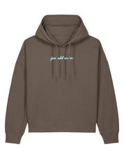 Just Add Water Boxy Organic Cotton Hoodie