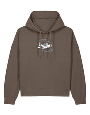 Come Outside Embroidered Boxy Organic Cotton Hoodie