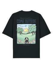 Come Outside Printed Oversized Organic Cotton Tee
