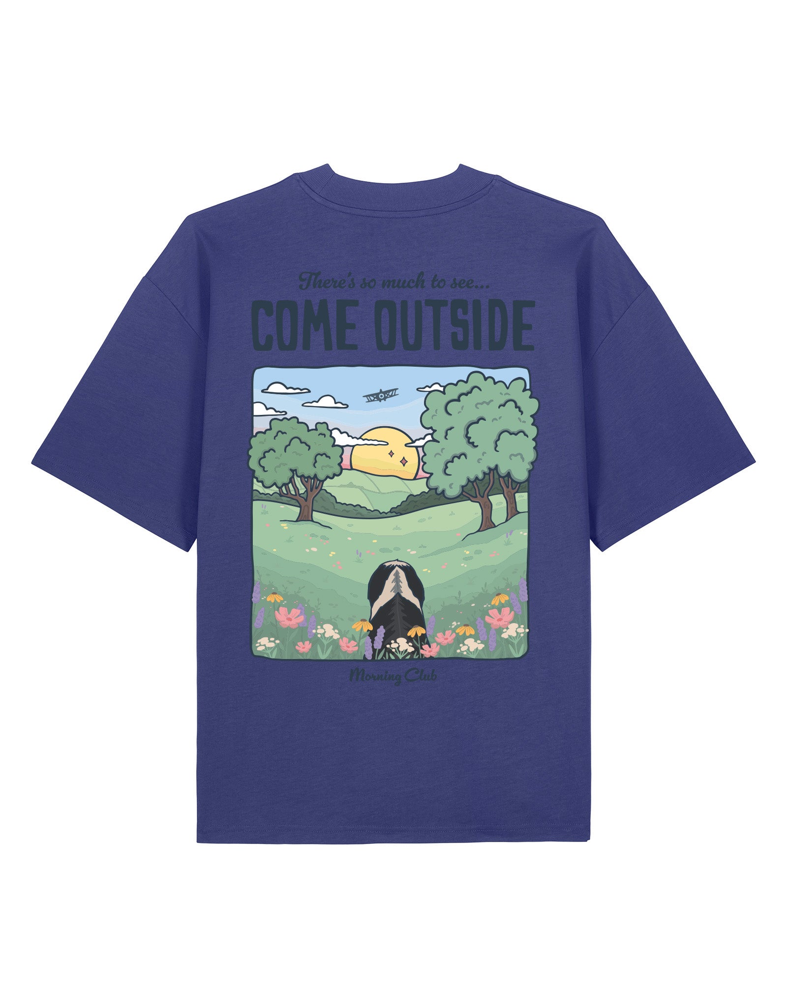 Come Outside Printed Oversized Organic Cotton Tee