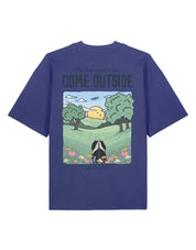 Come Outside Printed Oversized Organic Cotton Tee