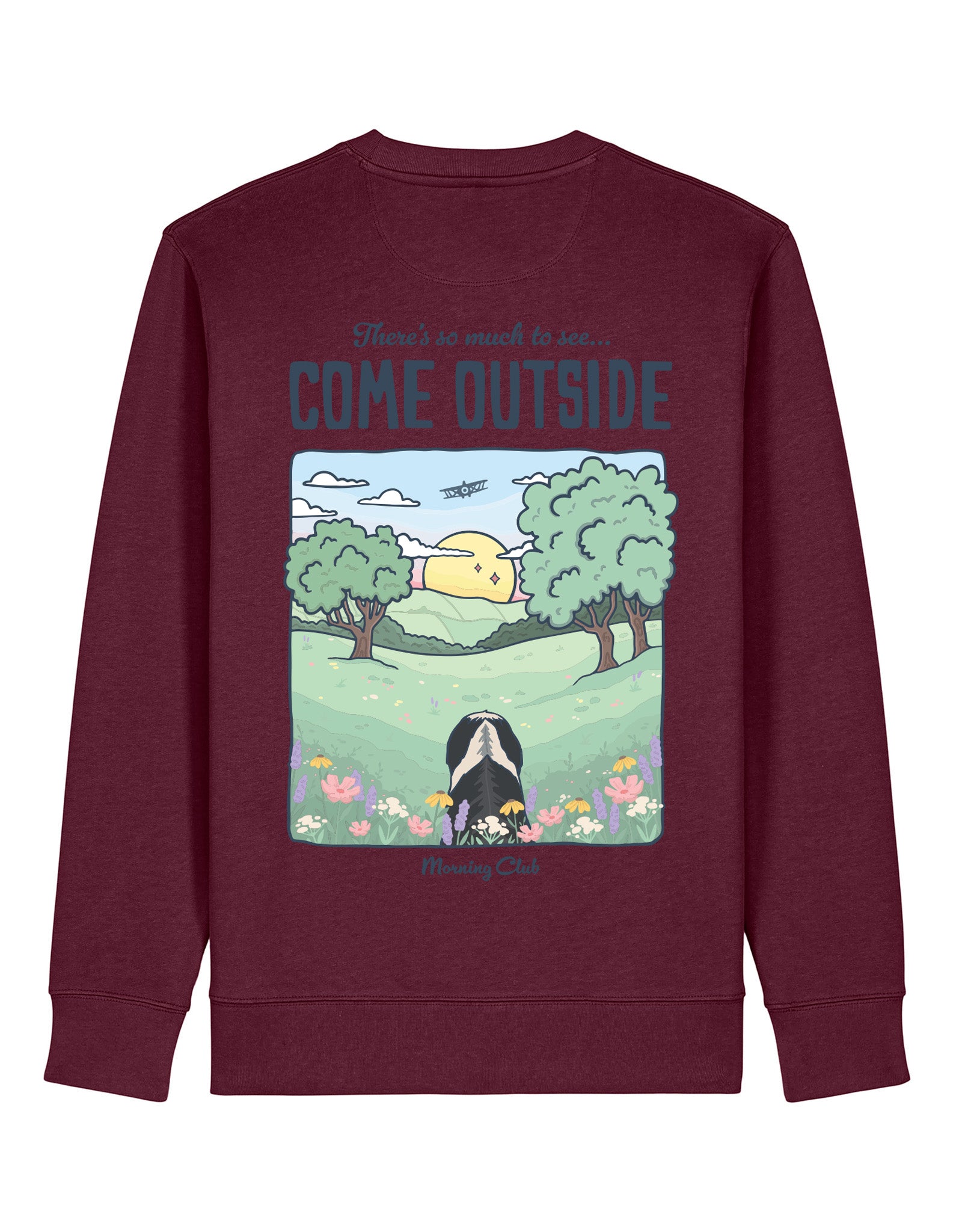 Come Outside Printed Organic Cotton Sweatshirt