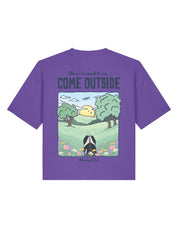 Come Outside Printed Boxy Organic Cotton Tee