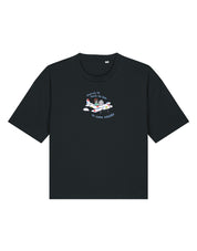 Come Outside Embroidered Boxy Organic Cotton Tee