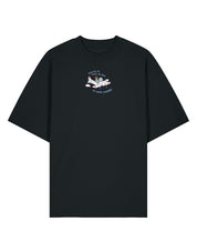 Come Outside Embroidered Oversized Organic Cotton Tee