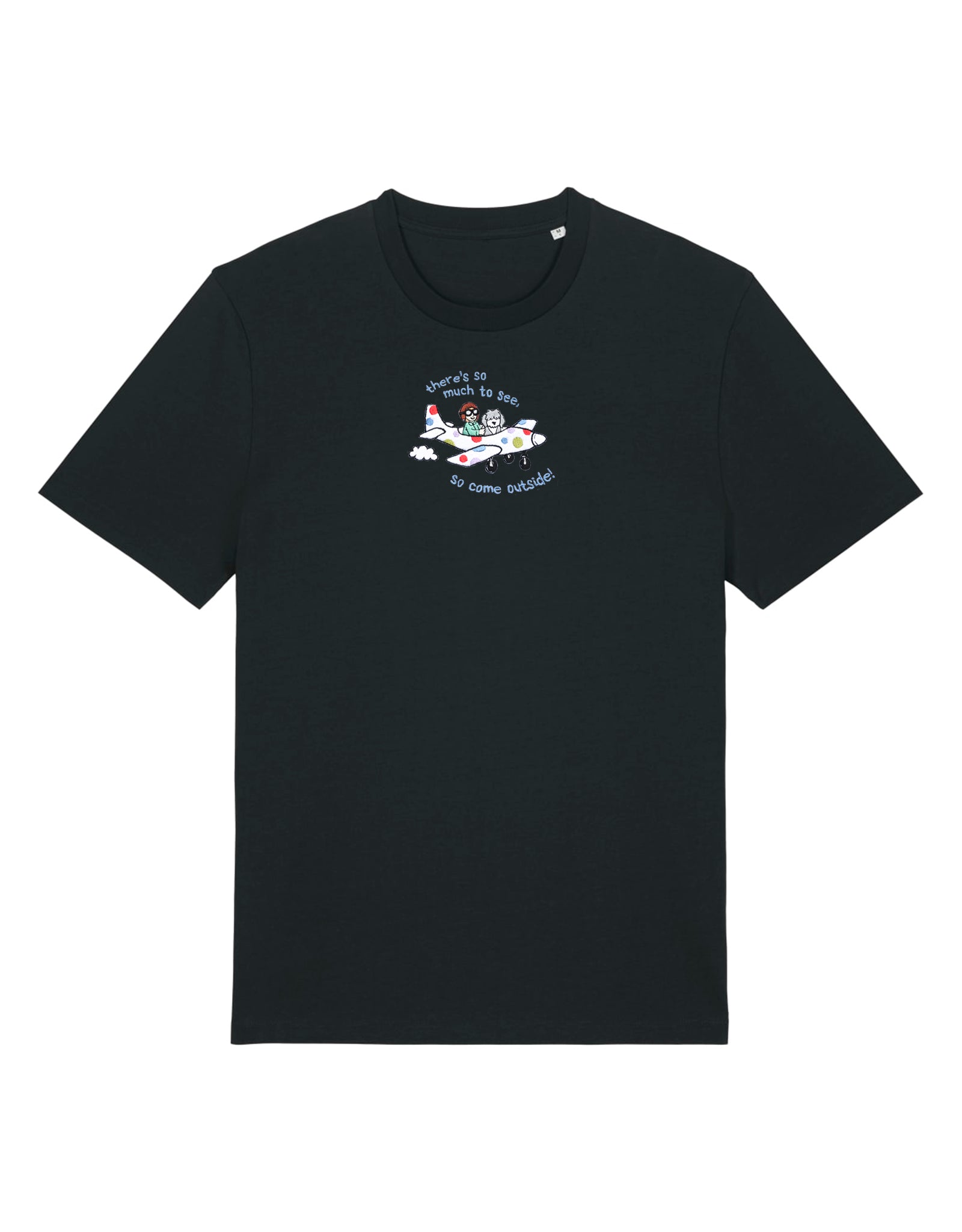 Come Outside Embroidered Organic Cotton T-Shirt