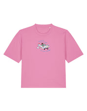 Come Outside Embroidered Boxy Organic Cotton Tee