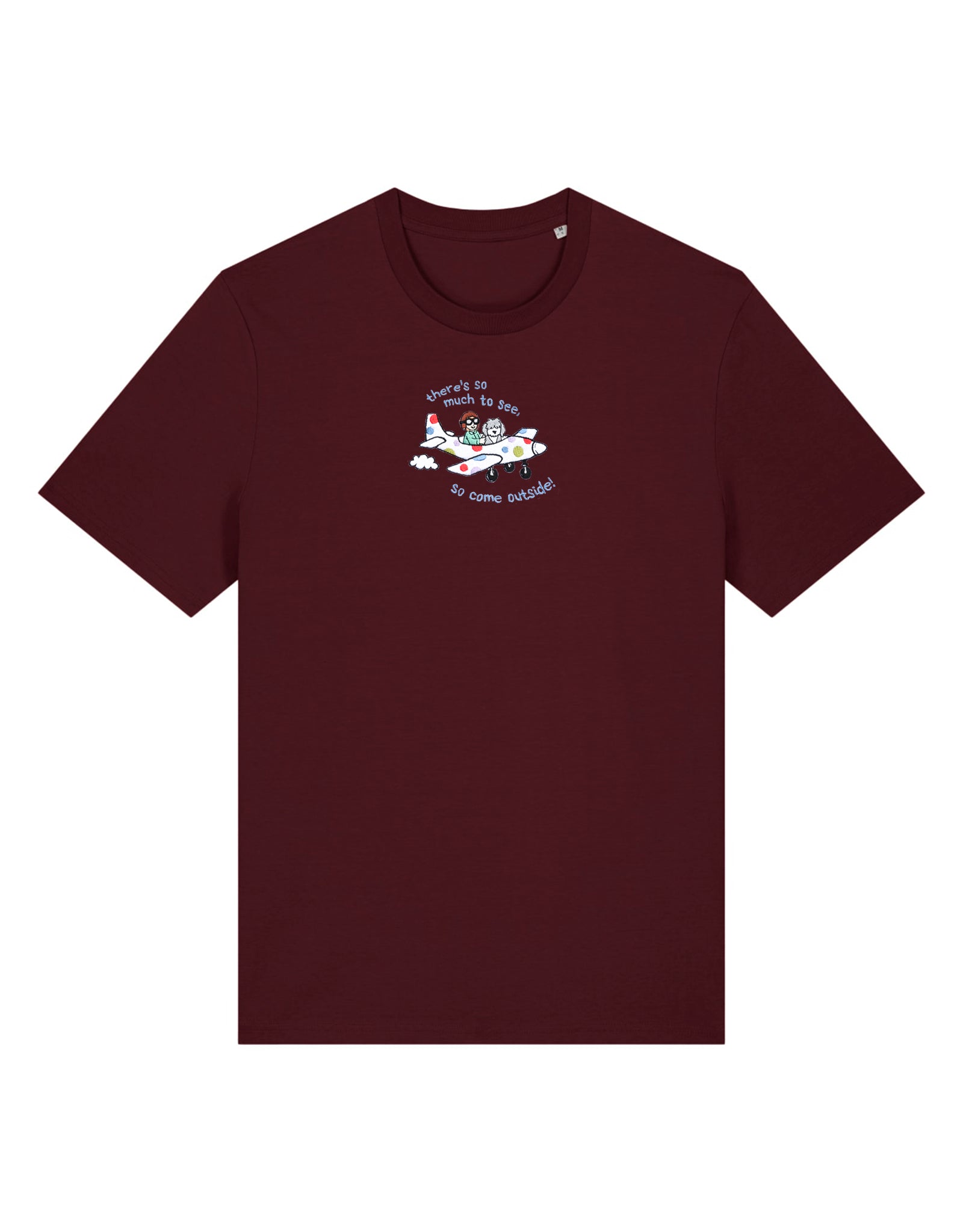 Come Outside Embroidered Organic Cotton T-Shirt