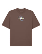 Come Outside Embroidered Oversized Organic Cotton Tee