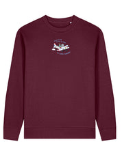 Come Outside Embroidered Organic Cotton Sweatshirt