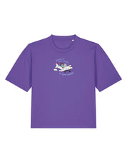 Come Outside Embroidered Boxy Organic Cotton Tee