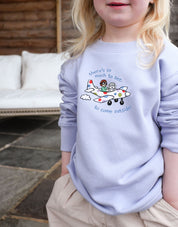 Come Outside Embroidered Organic Cotton Childrens Sweatshirt