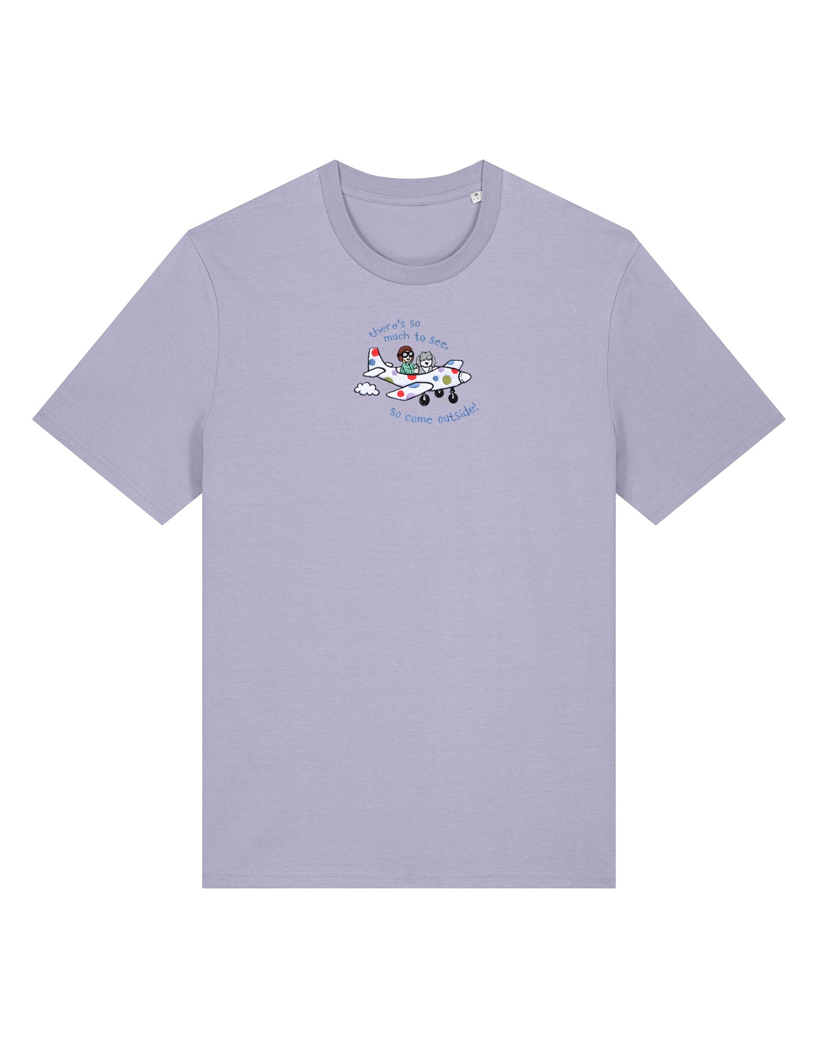 Come Outside Embroidered Organic Cotton T-Shirt