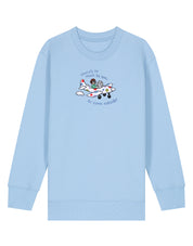 Come Outside Embroidered Organic Cotton Childrens Sweatshirt
