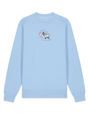 Come Outside Embroidered Organic Cotton Sweatshirt