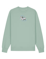 Come Outside Embroidered Organic Cotton Sweatshirt