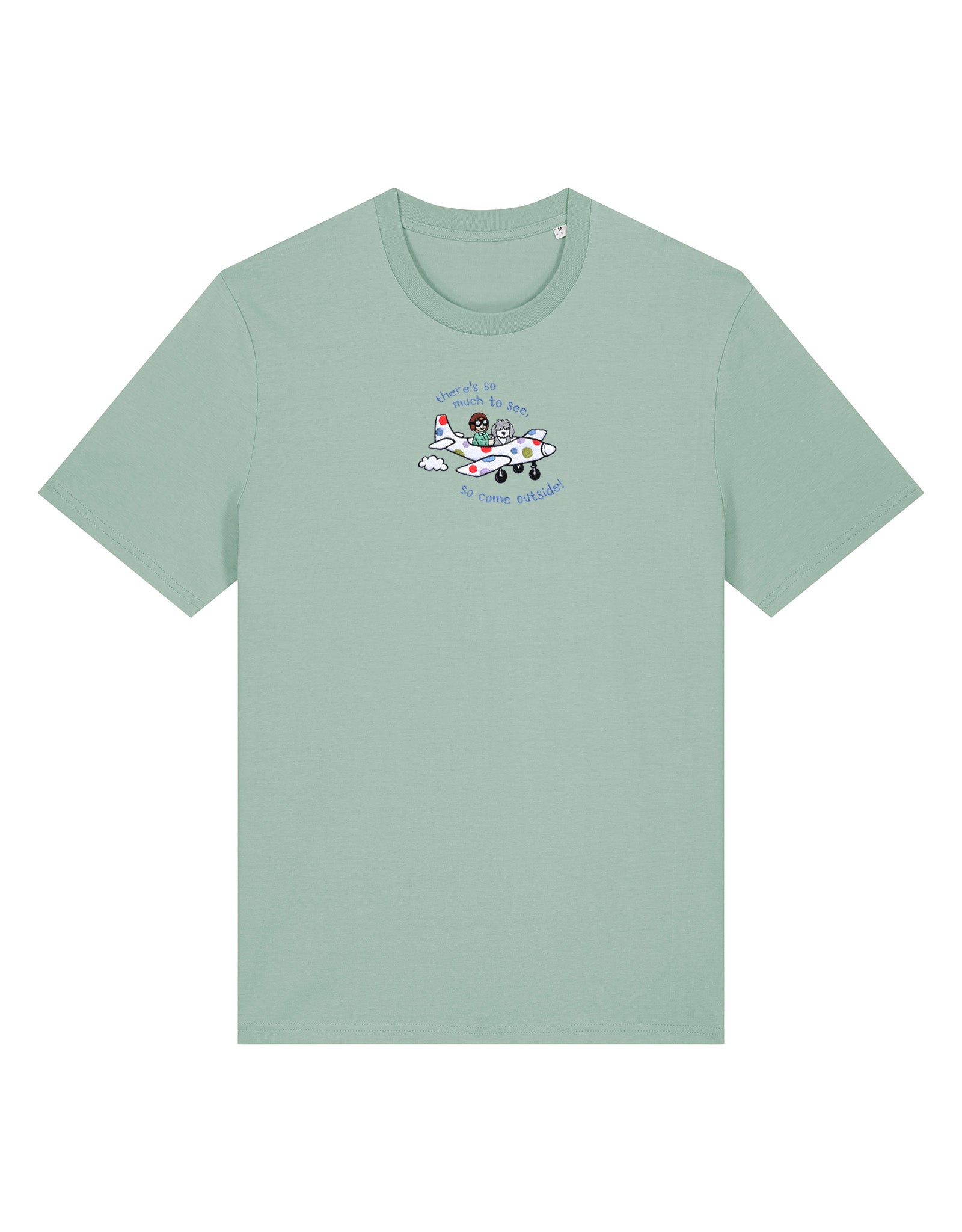 Come Outside Embroidered Organic Cotton T-Shirt