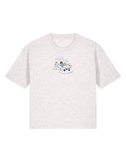 Come Outside Embroidered Boxy Organic Cotton Tee