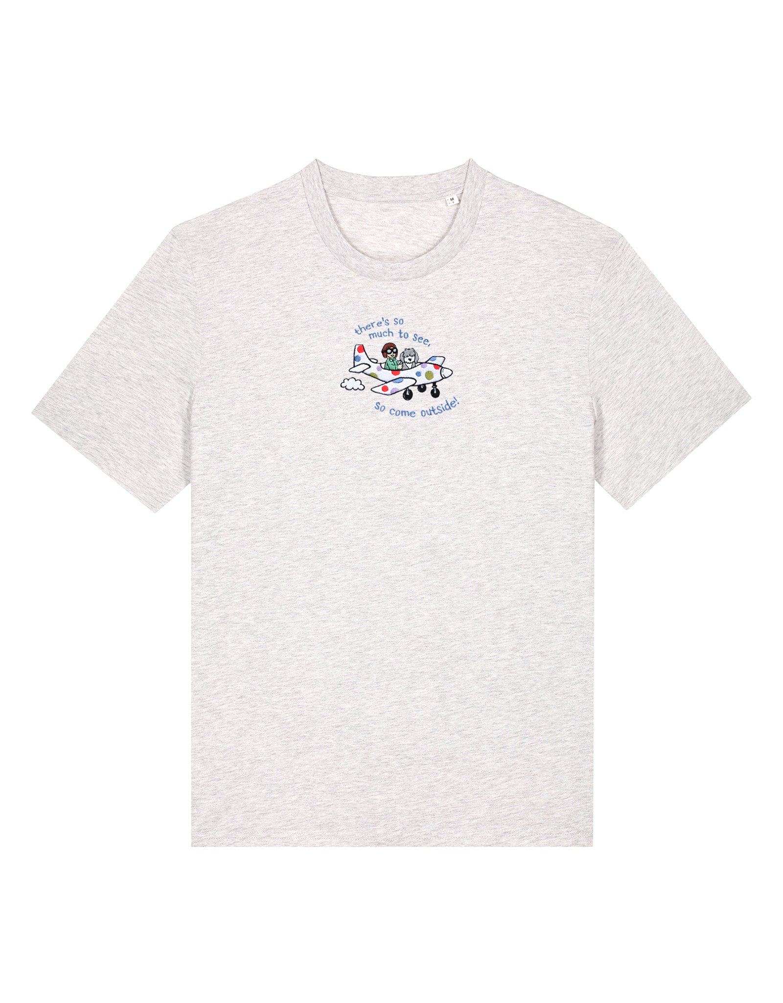 Come Outside Embroidered Organic Cotton T-Shirt
