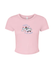 Come Outside Embroidered Micro Rib Baby Tee