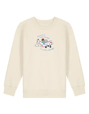 Come Outside Embroidered Organic Cotton Childrens Sweatshirt