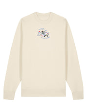 Come Outside Embroidered Organic Cotton Sweatshirt