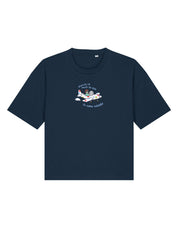 Come Outside Embroidered Boxy Organic Cotton Tee