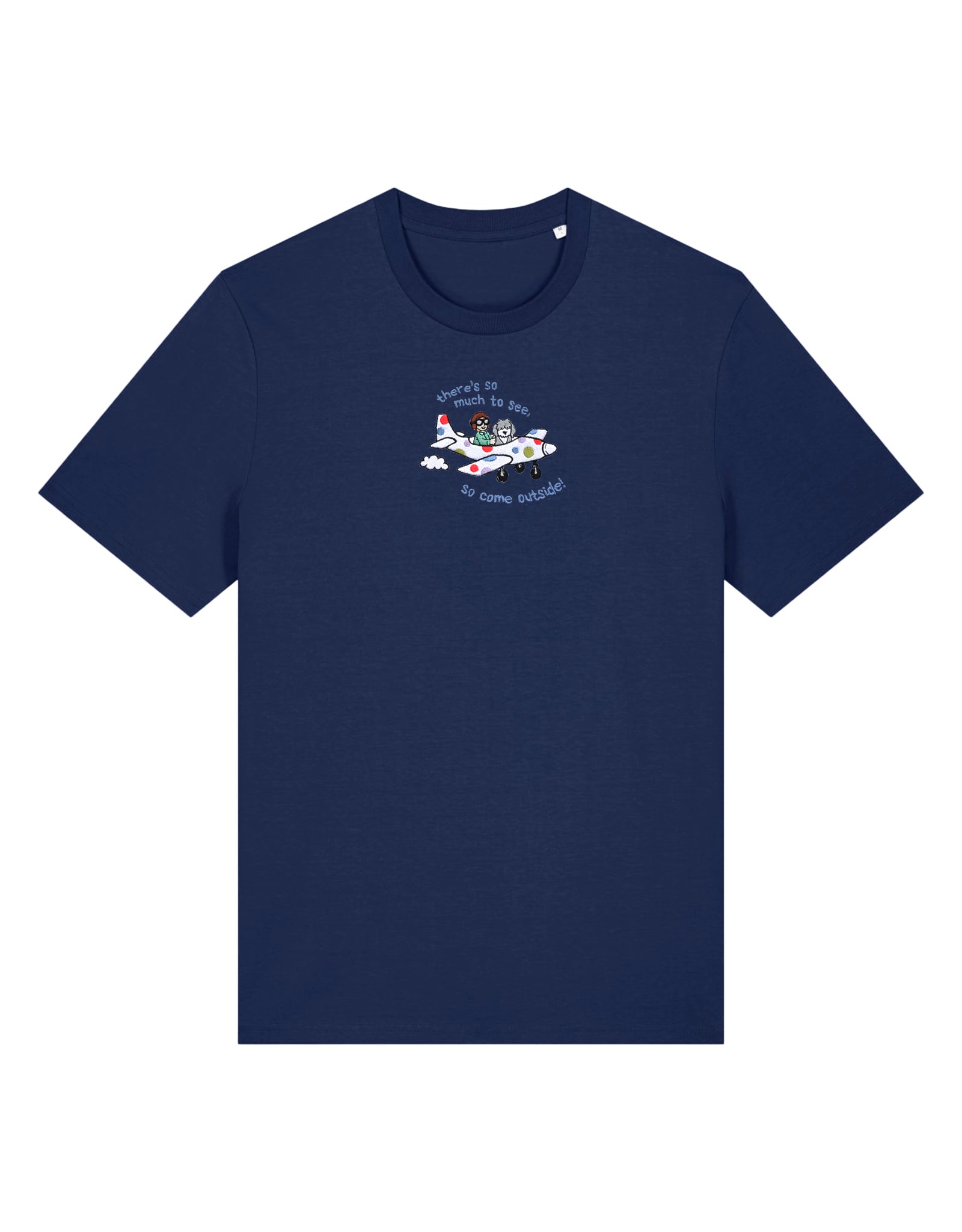 Come Outside Embroidered Organic Cotton T-Shirt