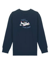 Come Outside Embroidered Organic Cotton Childrens Sweatshirt