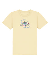 Come Outside Embroidered Organic Cotton Childrens T-Shirt