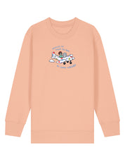 Come Outside Embroidered Organic Cotton Childrens Sweatshirt