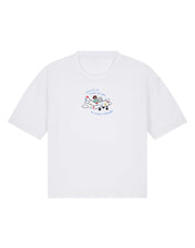 Come Outside Embroidered Boxy Organic Cotton Tee