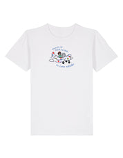 Come Outside Embroidered Organic Cotton Childrens T-Shirt