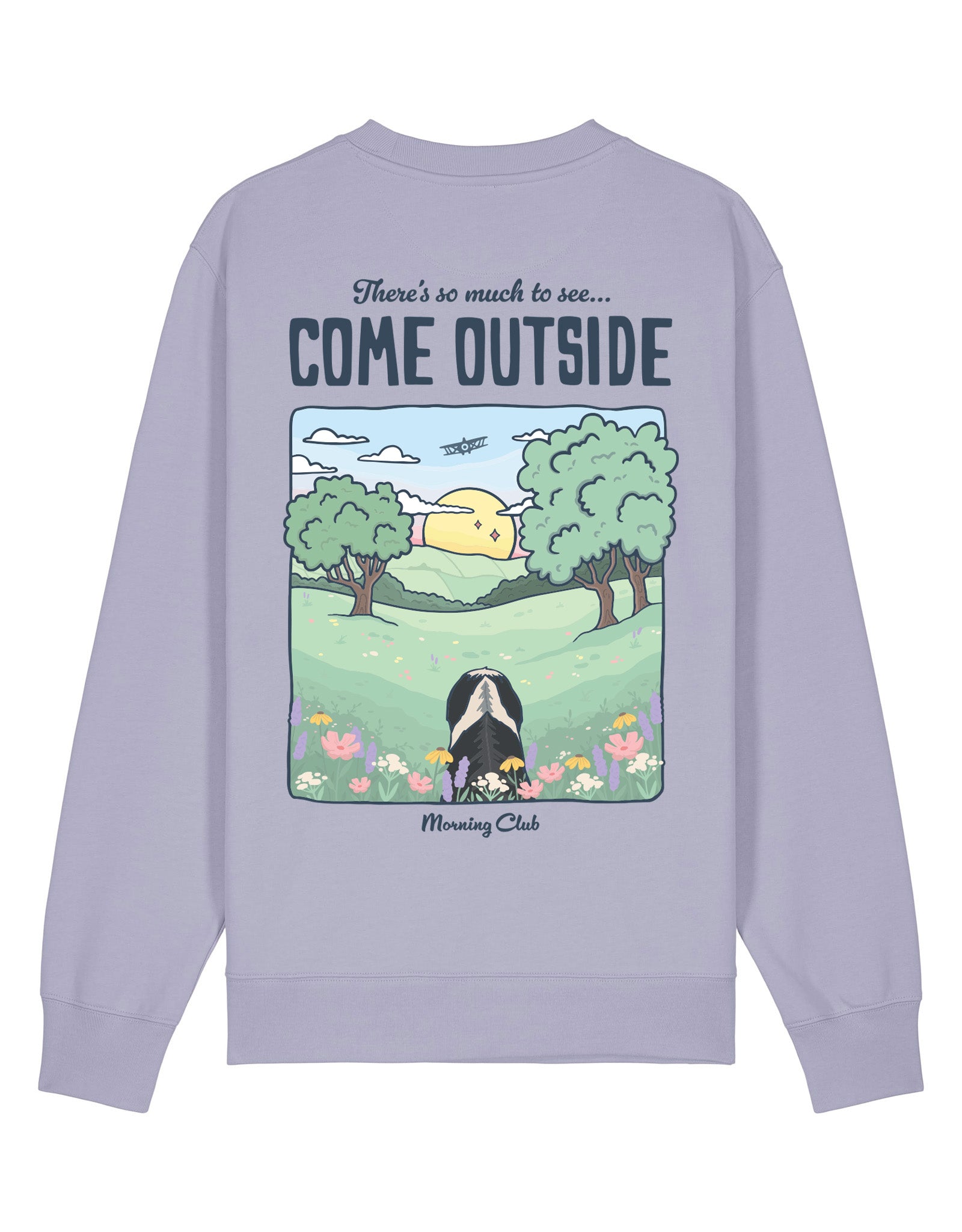 Come Outside Printed Organic Cotton Sweatshirt