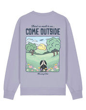 Come Outside Printed Organic Cotton Sweatshirt